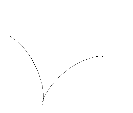 Two identical shapes traced directly next to each other